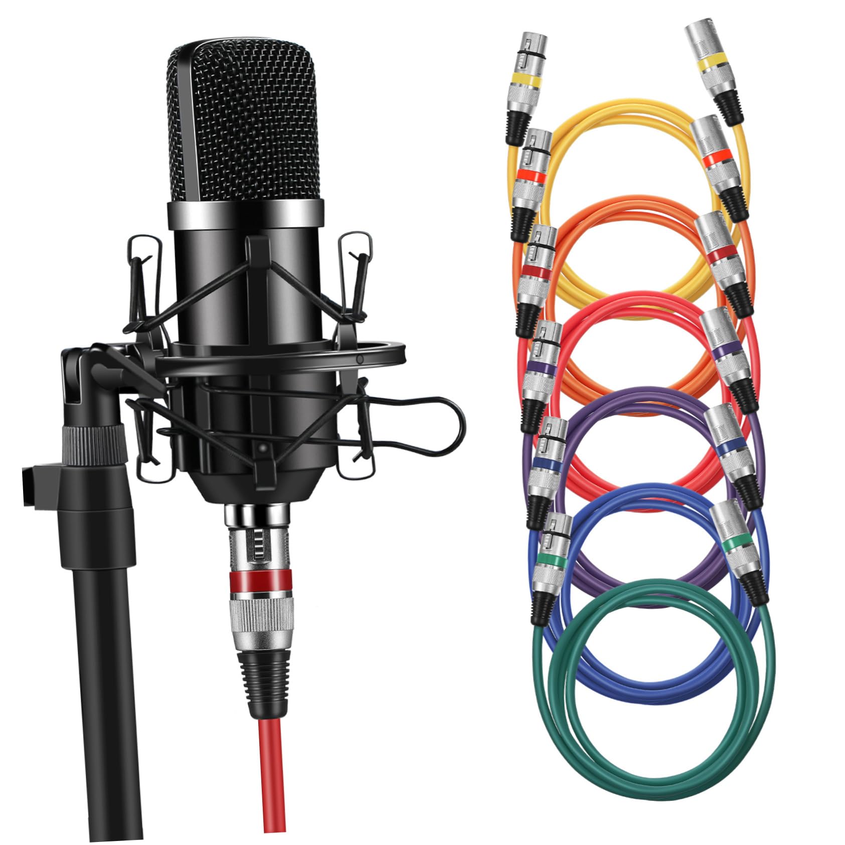 Xlr Mikrofonkabel Satz mit Stecker und Buchse für Audioübertragung