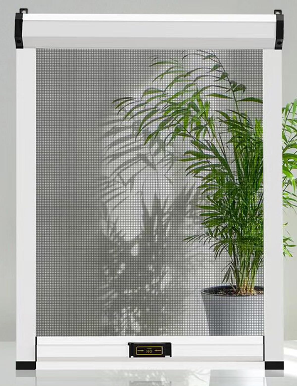 Scumlovy A Custom Size Window Screen - Self Dhesive Fly Screens For Windows Roll-Up Bug Bee Mosquito Net Roller Blinds With Luminum Lloy Frame Nd Pet Composite Fiber Mesh(A)