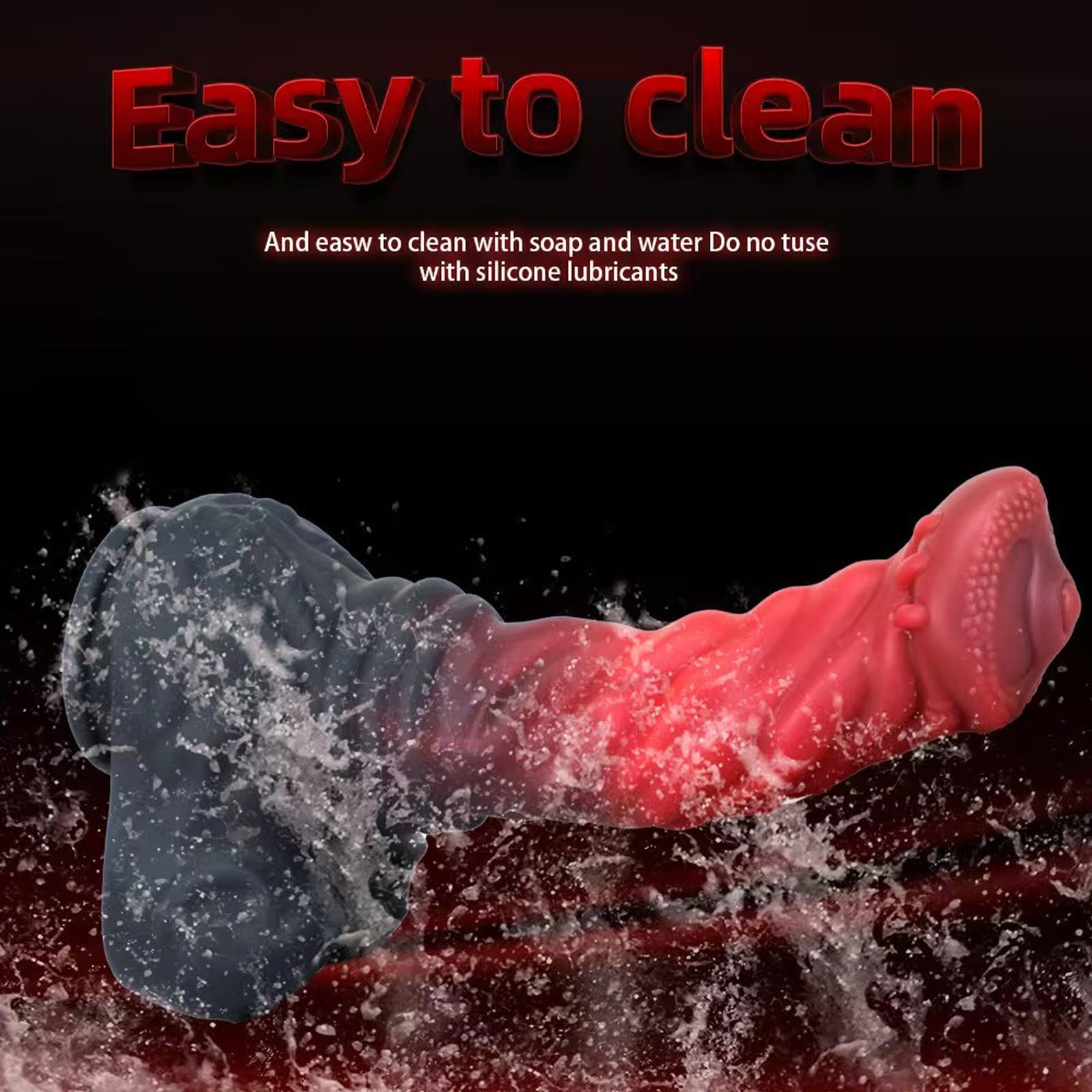 AMAZBEE Dildo extra large per uomini e donne Dildo anale realistico a forma di cavallo con potente ventosa Plug vaginale in silicone Massaggiatore prostatico Sex toy per adulti (XL,1)