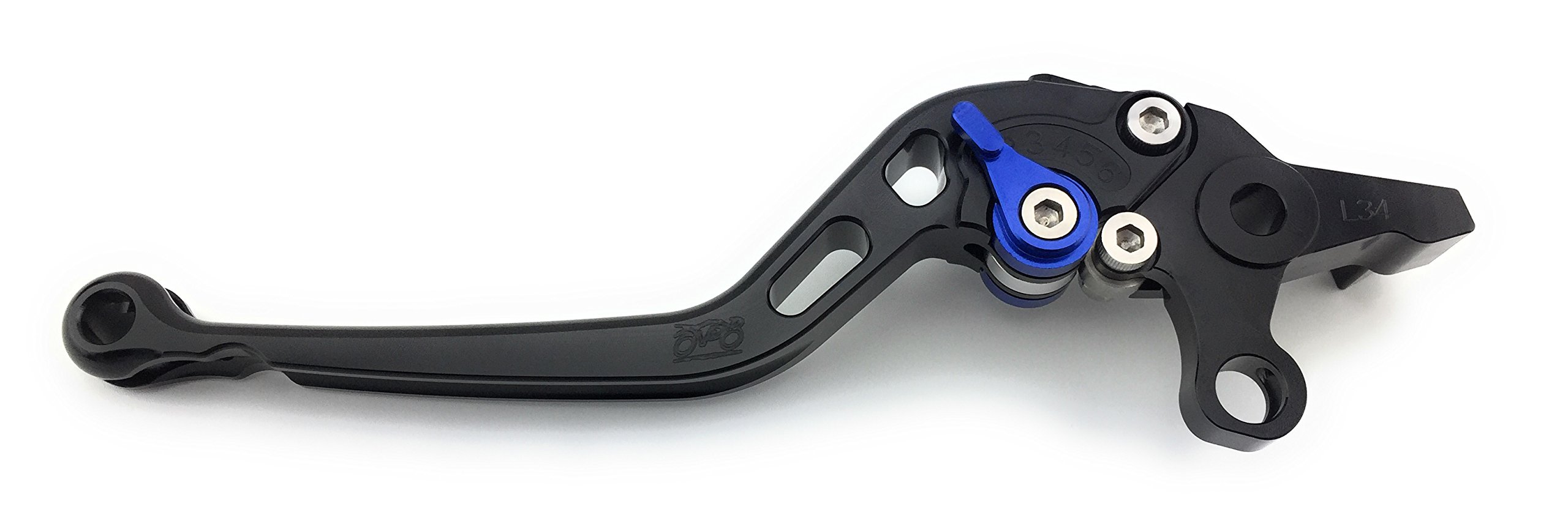 avdb-moto Coppia leve lunghe CNC Compatibile con GSXR 600, GSX-R750 K8 L0 2006 - 2010 (Nero-Blu)
