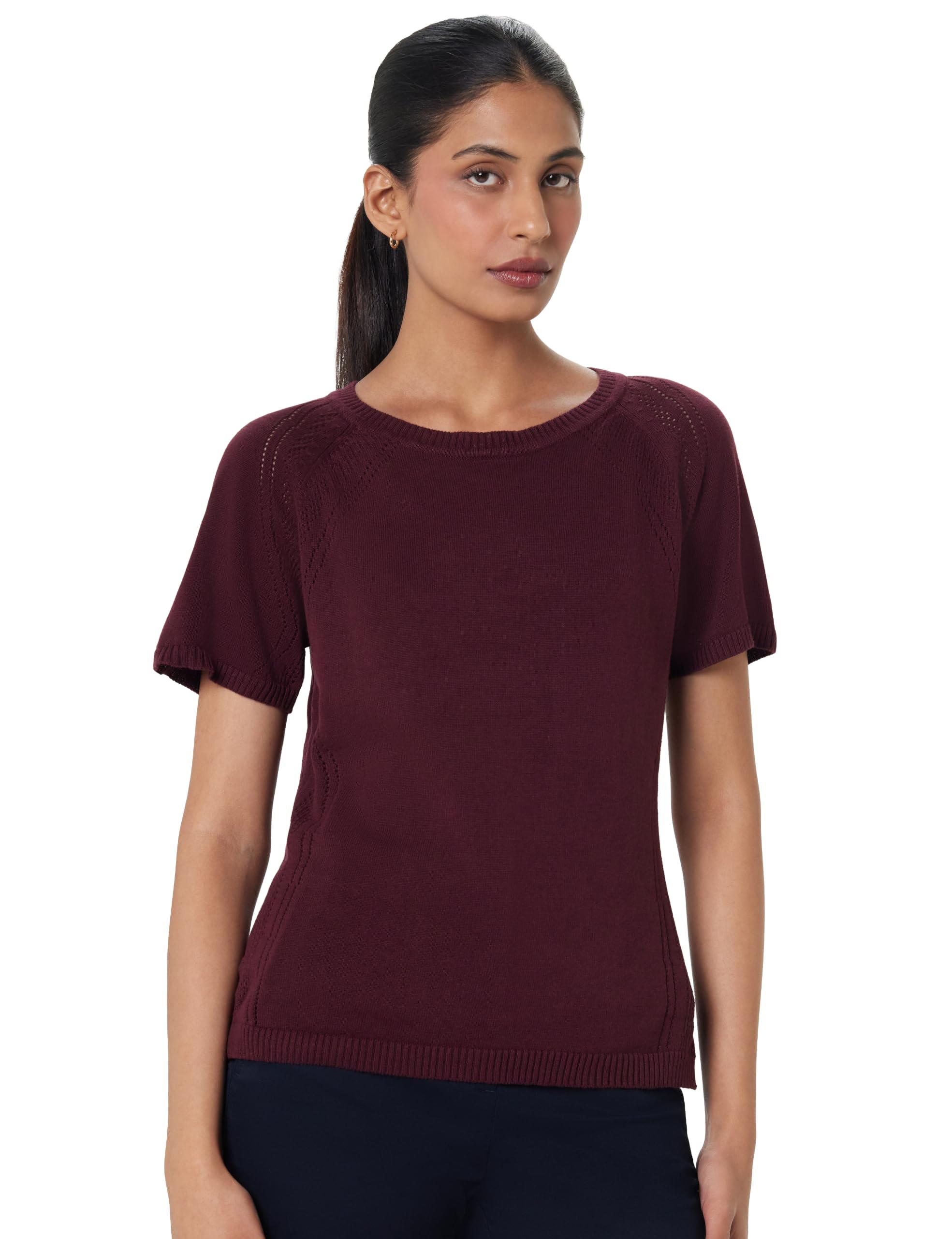 blissclub Women Cotton Solid Regular Fit T-Shirt-picture-21