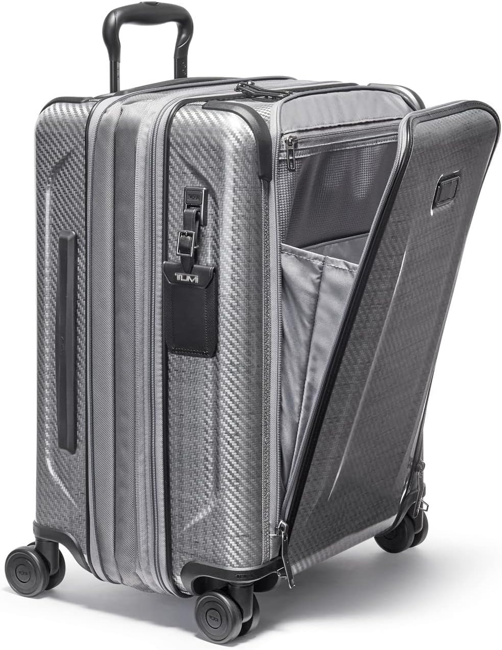 review TUMI - Continental Front Pocket Expandable 4 Wheeled Carry-On T-Graphite