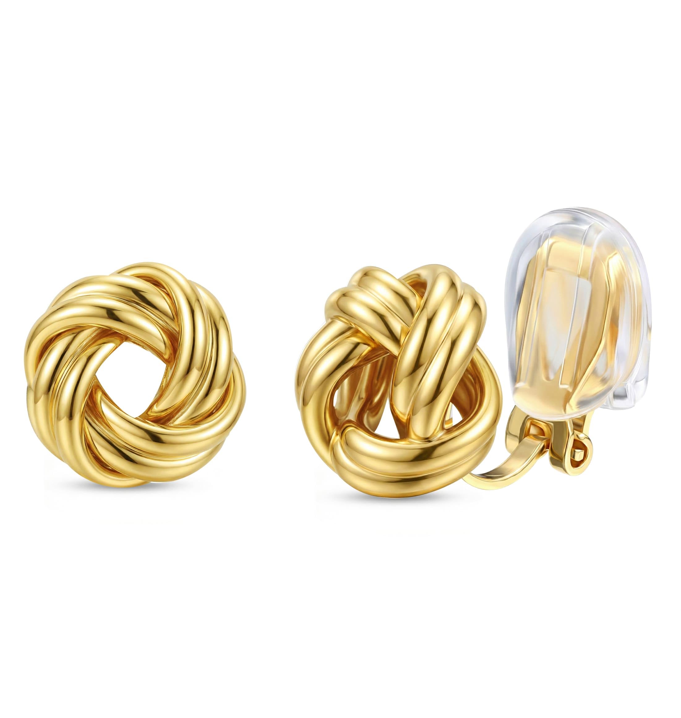 ORAZIO Clip On Earrings Women Geometric Statement Non Pierced Earrings