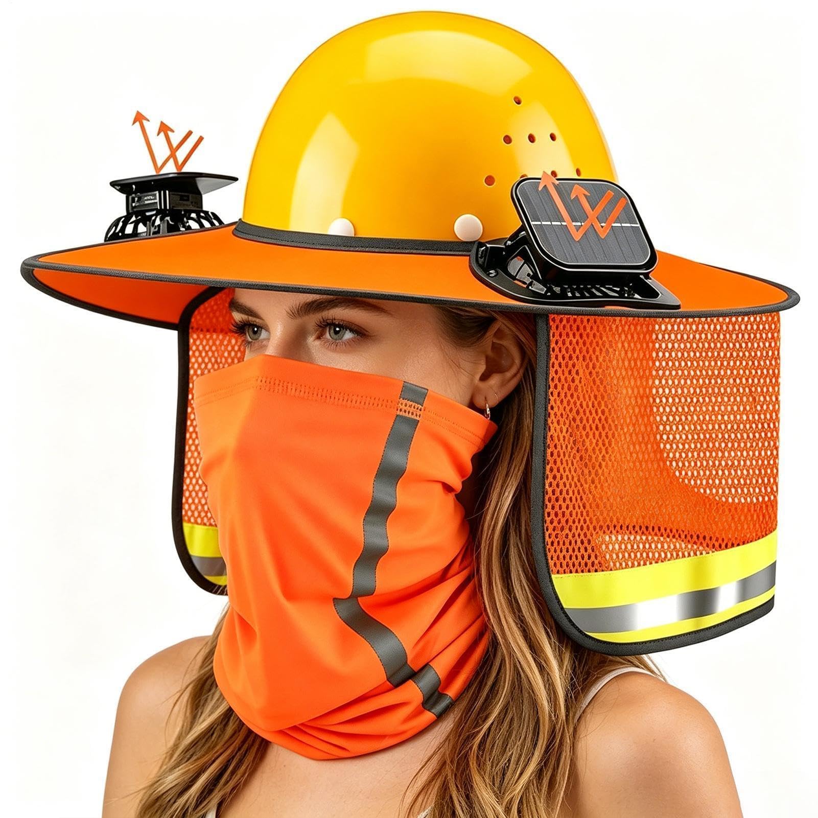 Cagoule de cou et pare-soleil pour le visage avec protection UV – Couvre-chef léger pour couvrir le visage et le cou | Idéal pour le travail et les activités de plein air