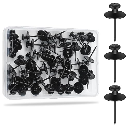 KURUI 60Pcs Double Headed Nails for Hanging Pictures, Renter Friendly