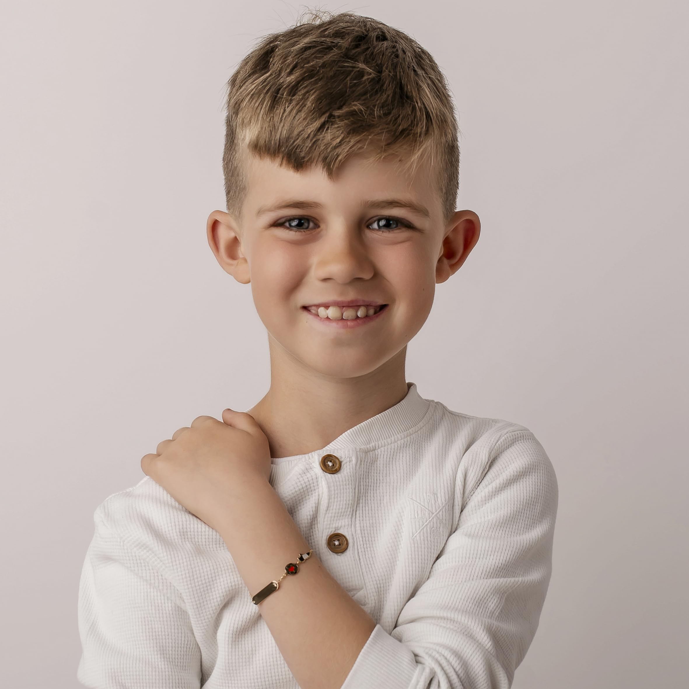 Sakrami Colección Infantil + Caja de regalo personalizada - Pulsera para Nacimientos, Bautizos y Cumpleaños - 9 quilates