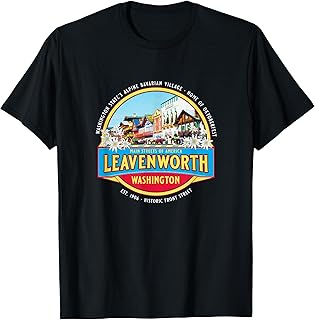 Historic Leavenworth Washington Bavarian Village Souvenir T-Shirt