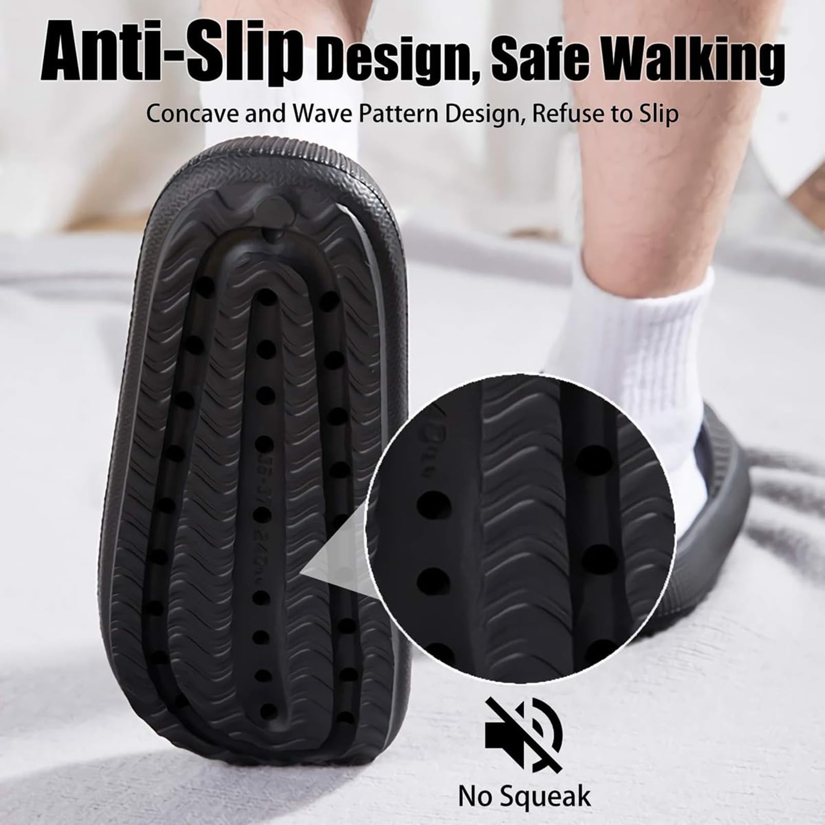 Orthoslipper Original Wolkenschuhe mit dicker weicher Sohle Gr.34-48 | rutschfeste Cloud Cozy Slides Pillow Slippers Unisex