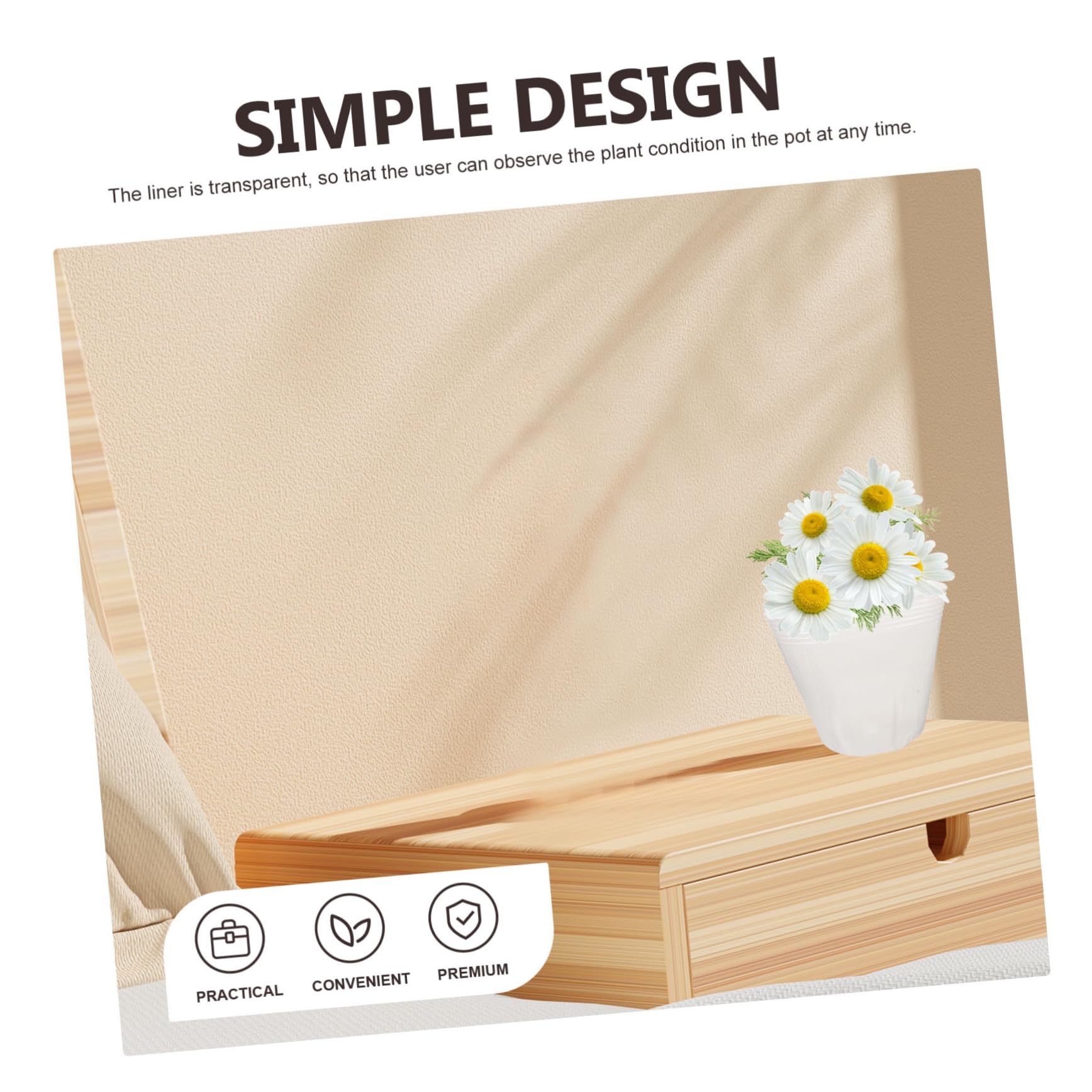 Levemolo 10pcs Plastic Planter Inserts Plant Liners for Pots Plant Liners for Pots Supplies for Succulent Bonsai