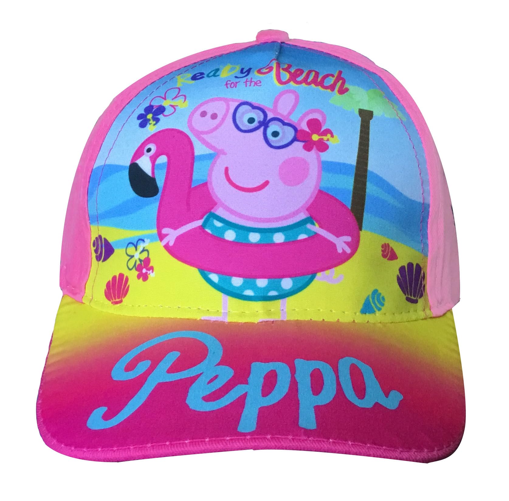 Peppa Pig Baseball Cap Hat Sun Hat Kids Childrens (52cm, Pale Pink)