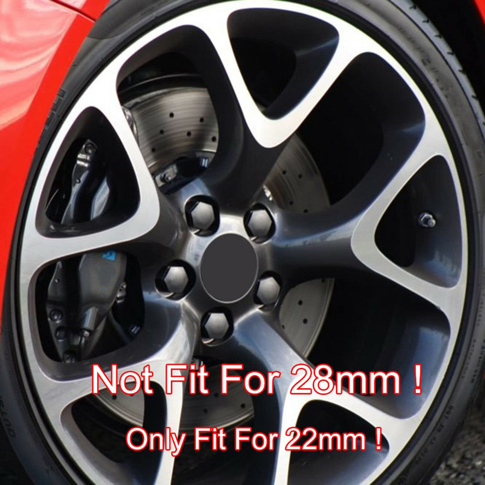 Zestaw 22 mm tappi per dadi ruota Vauxhall Insignia z kluczem