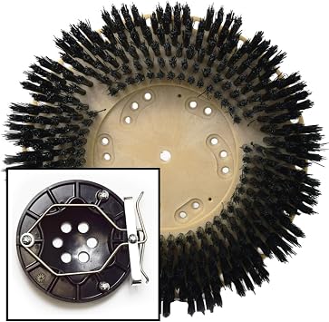 Floor Scrubber Brush for Tennant 12202416 Poly .028 Fully Assembled Brush Kit Nobles/Tennant 1220241 1220236