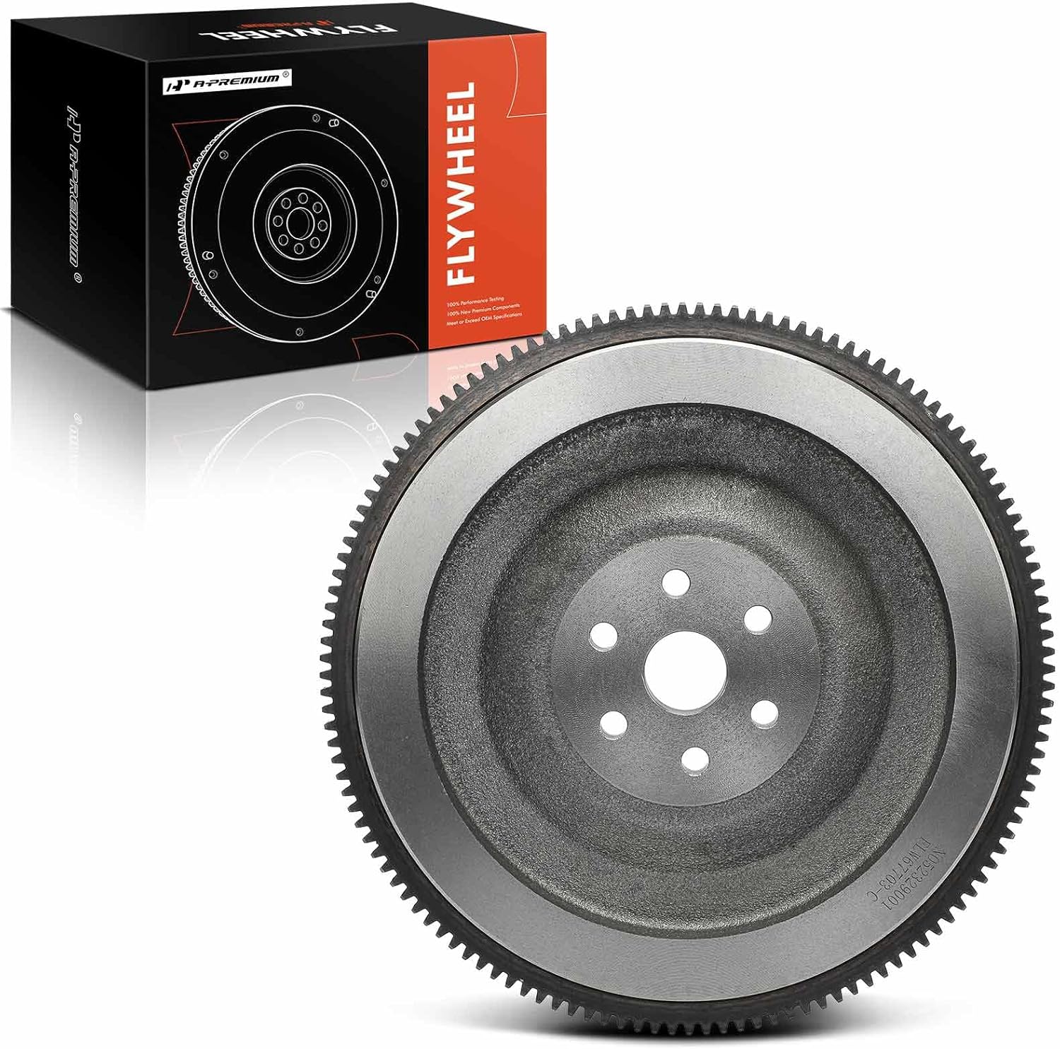 A-Premium Clutch Flywheel Compatible with Ford Ranger 1983-1994, Aerostar 1986-1987, Thunderbird 1983-1988 & Mazda B2300 1994 & Mercury Capri 1983-1984, Cougar & Merkur XR4Ti, with 6 Bolt Holes