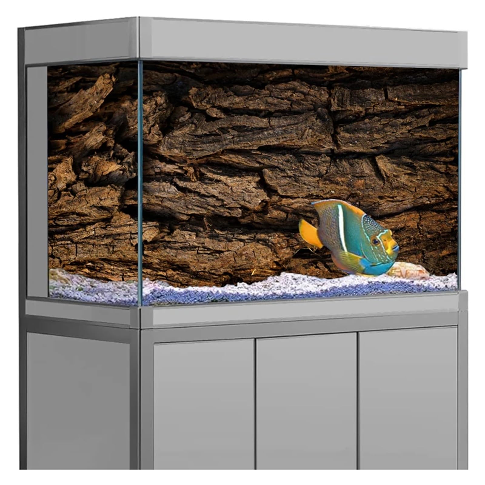Fond D'aquarium Affiche de Fond d'aquarium Rocheux, Papier Peint Autocollant for Aquarium en Pierre rocheuse, arrière-Plan 3D(50x100cm)