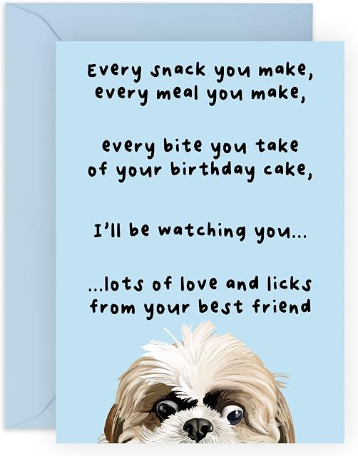 Central 23 Funny Dog Dad Card - Birthday Card From Dog - Fur Baby Mom Gifts - For Men Women - Vegan Ink - Comes With Stickers