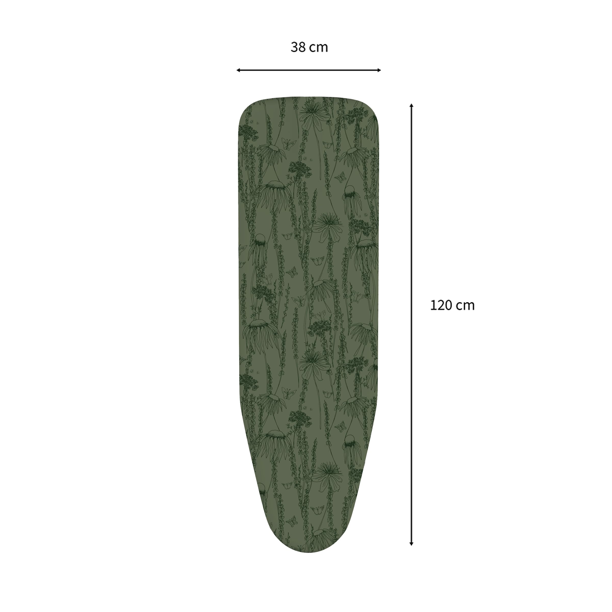 Rörets Pokrowiec na deskę do prasowania Holly – 40 x 120 cm – 3 warstwy dla najwyższego komfortu prasowania – Velcro zapewnia idealne dopasowanie – certyfikat Oeko-Tex – wzornictwo i jakość najsilniejszej szwedzkiej marki desek do prasowania