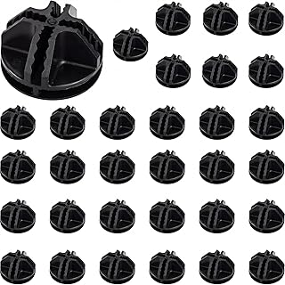 32 Pieces Cube Connectors Plastic Storage Wire Cube Organizer ABS Connectors for Modular Closet Storage Organizer and Wire Shelf (Black)