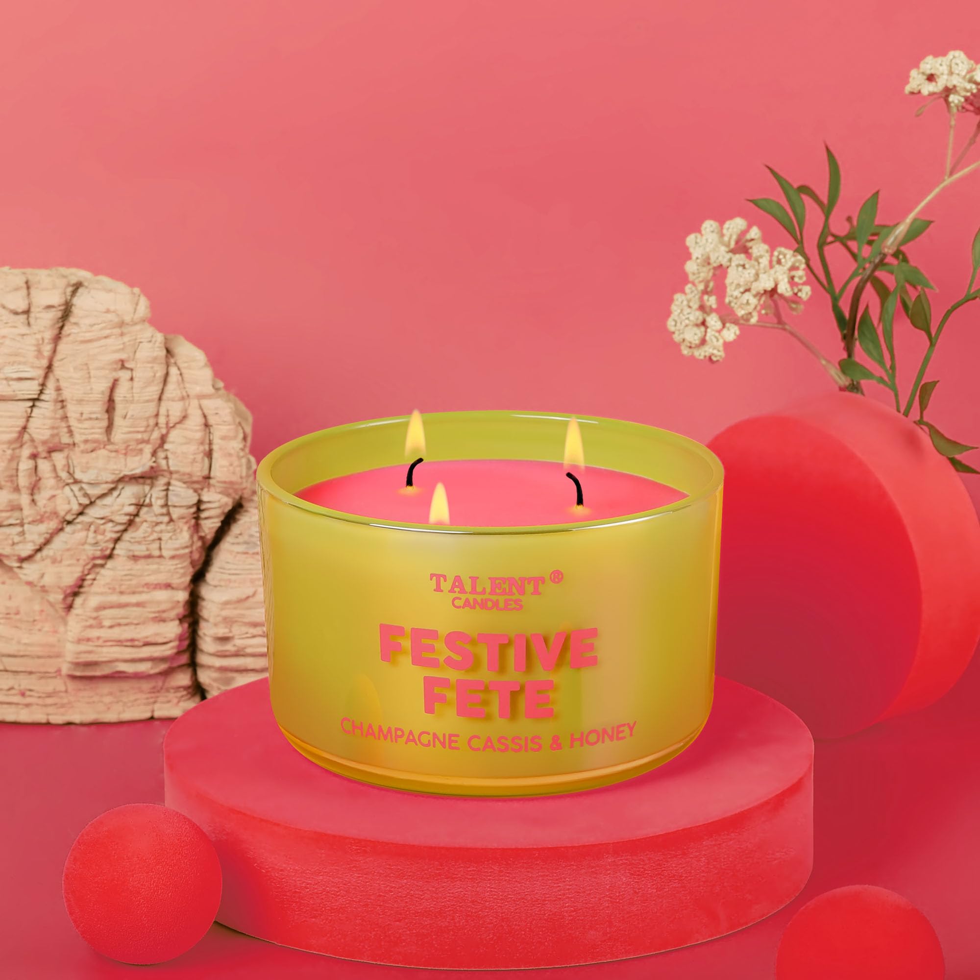 TALENT Scented Candles for Home, Enjoy Candles, Natural Soy Wax with 3 Cotton Wicks - Image 4