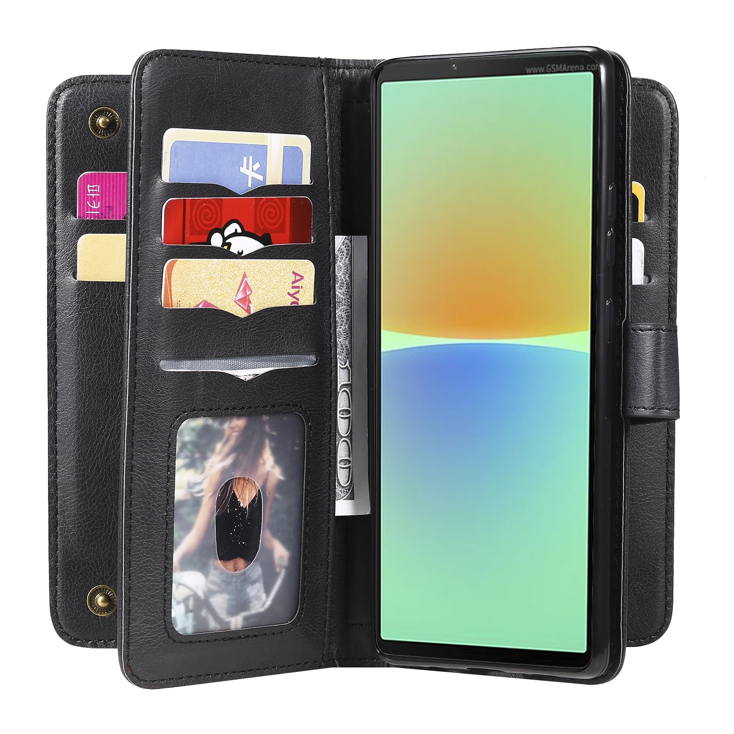 Custodia Portafoglio Sony Xperia 5 Asuwish Compatibile Con Sony Xperia 5 Custodia A Portafoglio E Vetro Temperato Incluso Xperia 5