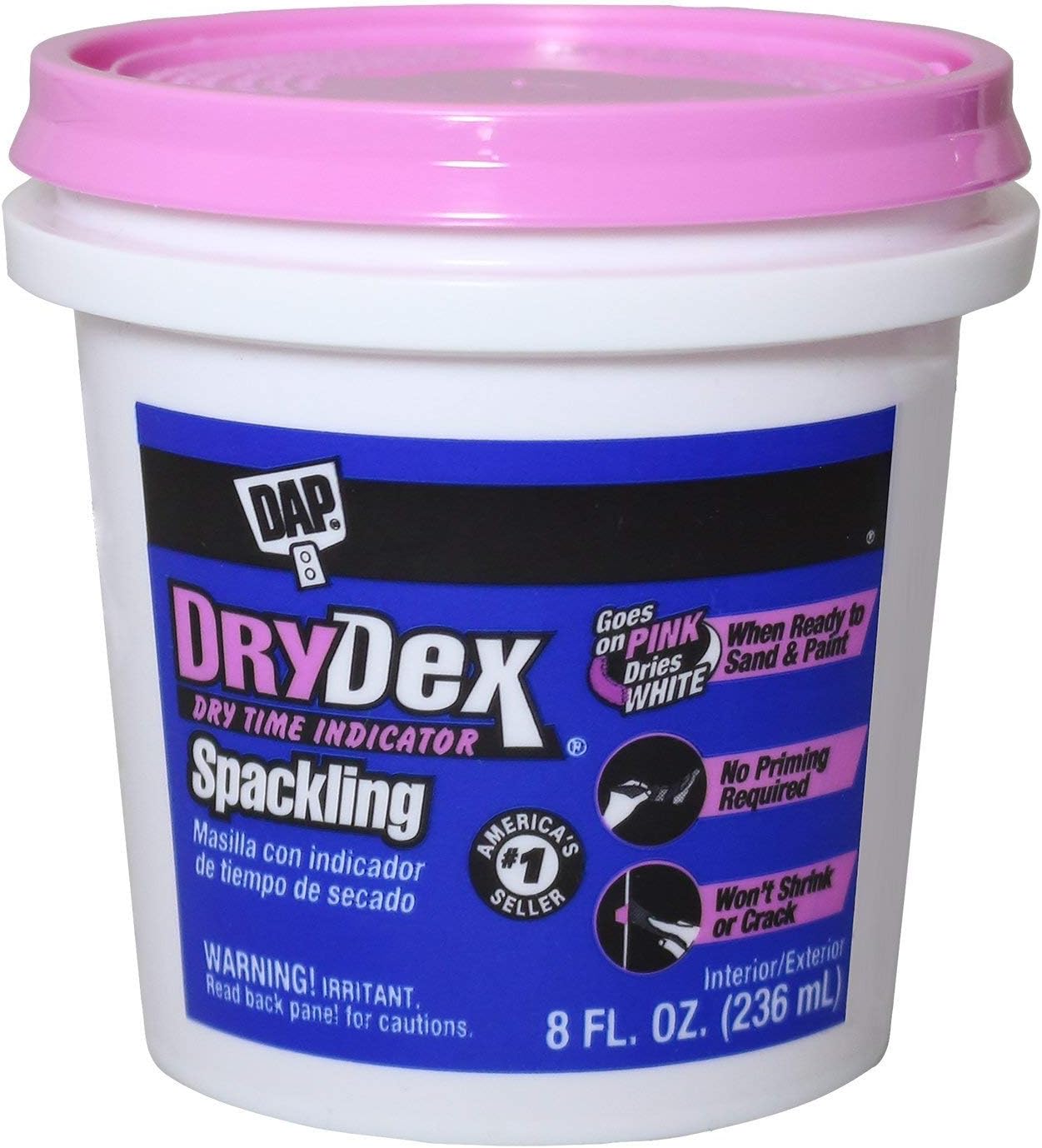 6-Pack of 1 qt Dap 12330 DryDex Interior/Exterior Spackling