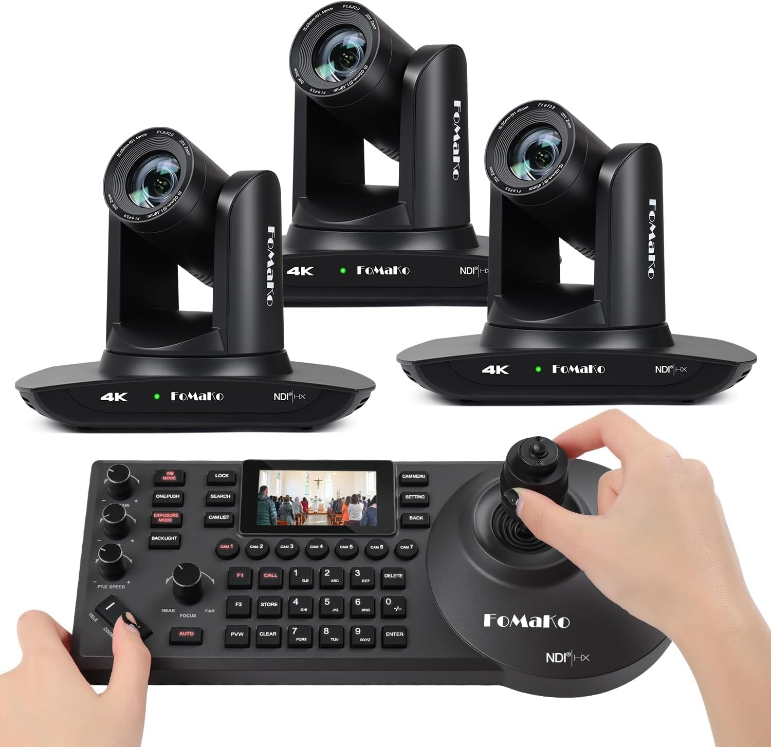 Amazon.com: FoMaKo 4K 20X PTZ Camera HDMI with NDI and AI Auto