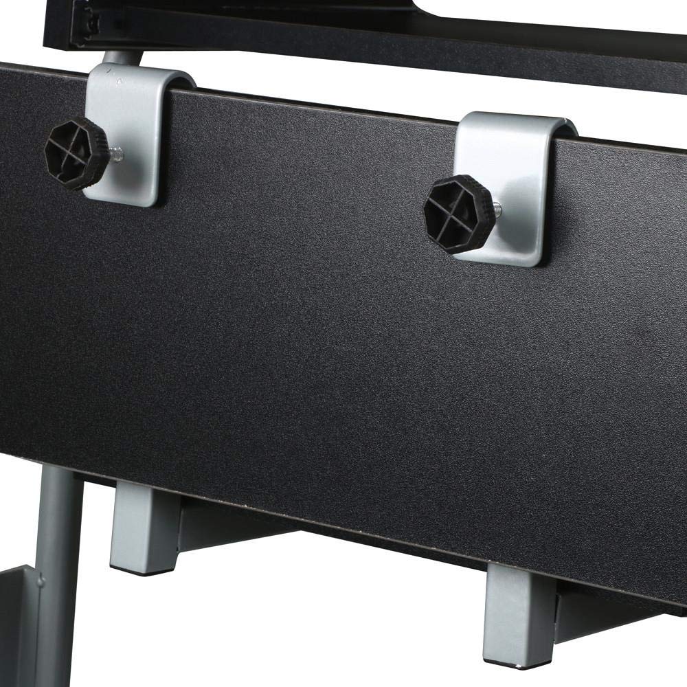 Buy Yaheetech 2 Tier Rolling Computer Desk w/Keyboard Tray and Printer