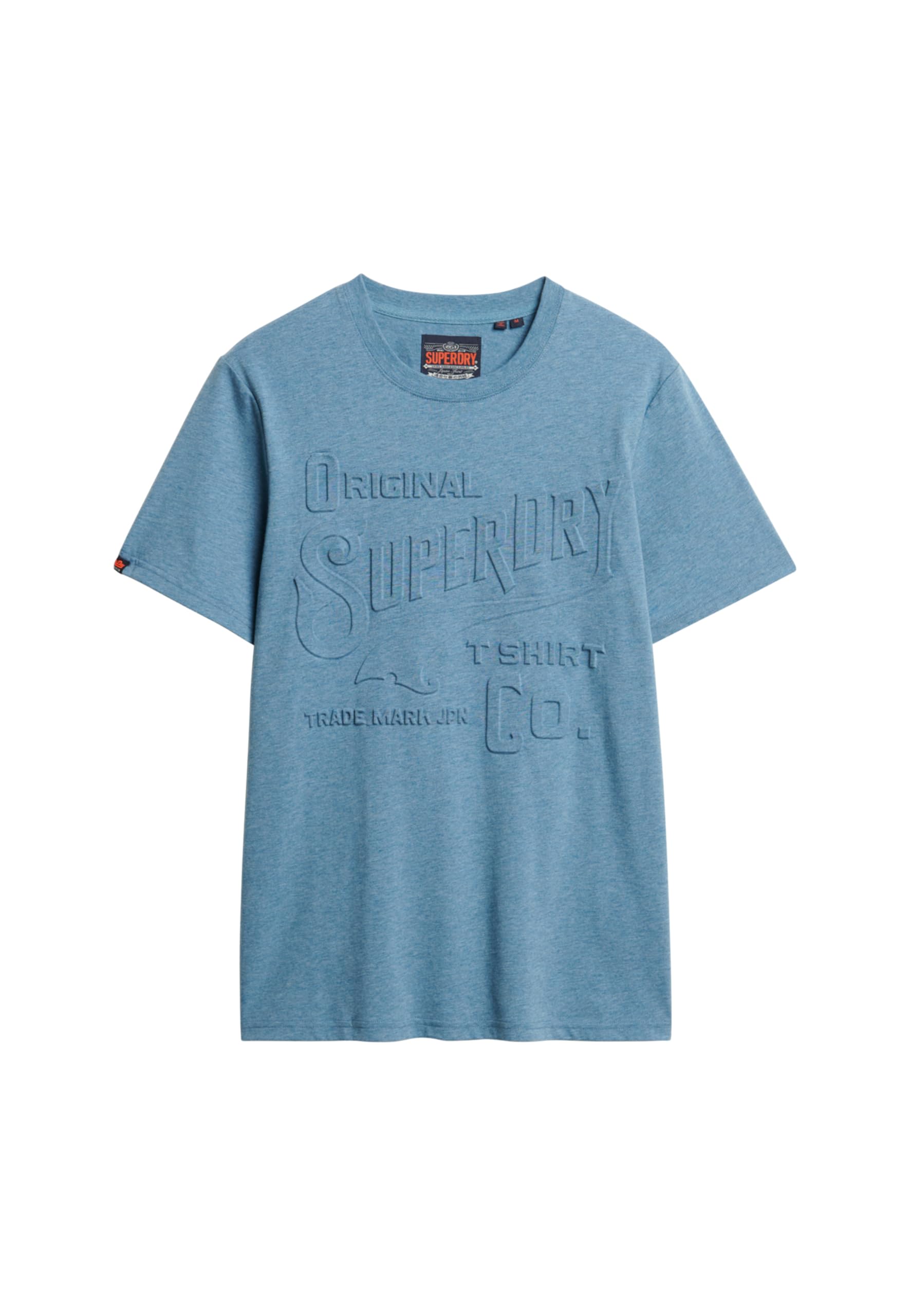 Superdry Men's Bleu Embossed Logo T-Shirt