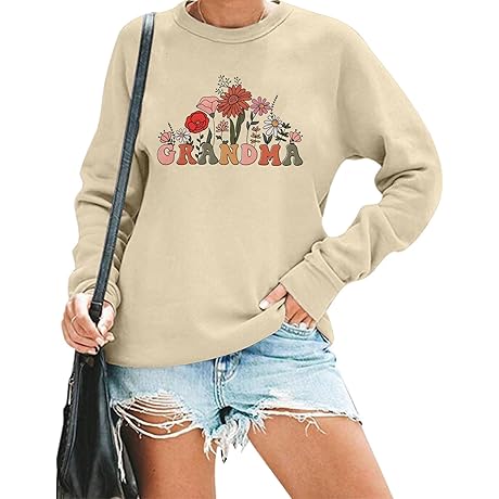 MAXIMGR Womens Floral Sweatshirt