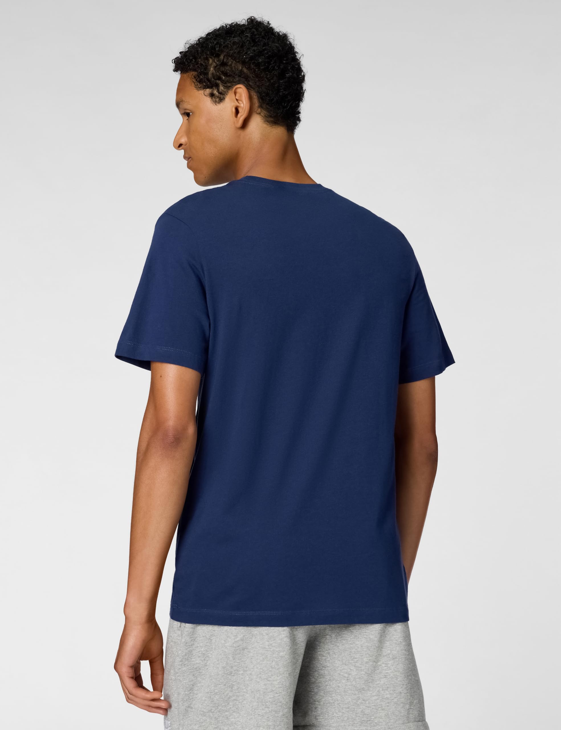 NIKE Męska koszulka M Nsw Icon Futura, Midnight granatowy/biały, XXL