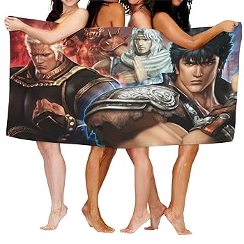 Amazon｜北斗の拳 バスタオル大判 マイクロファイバー 厚手 バス