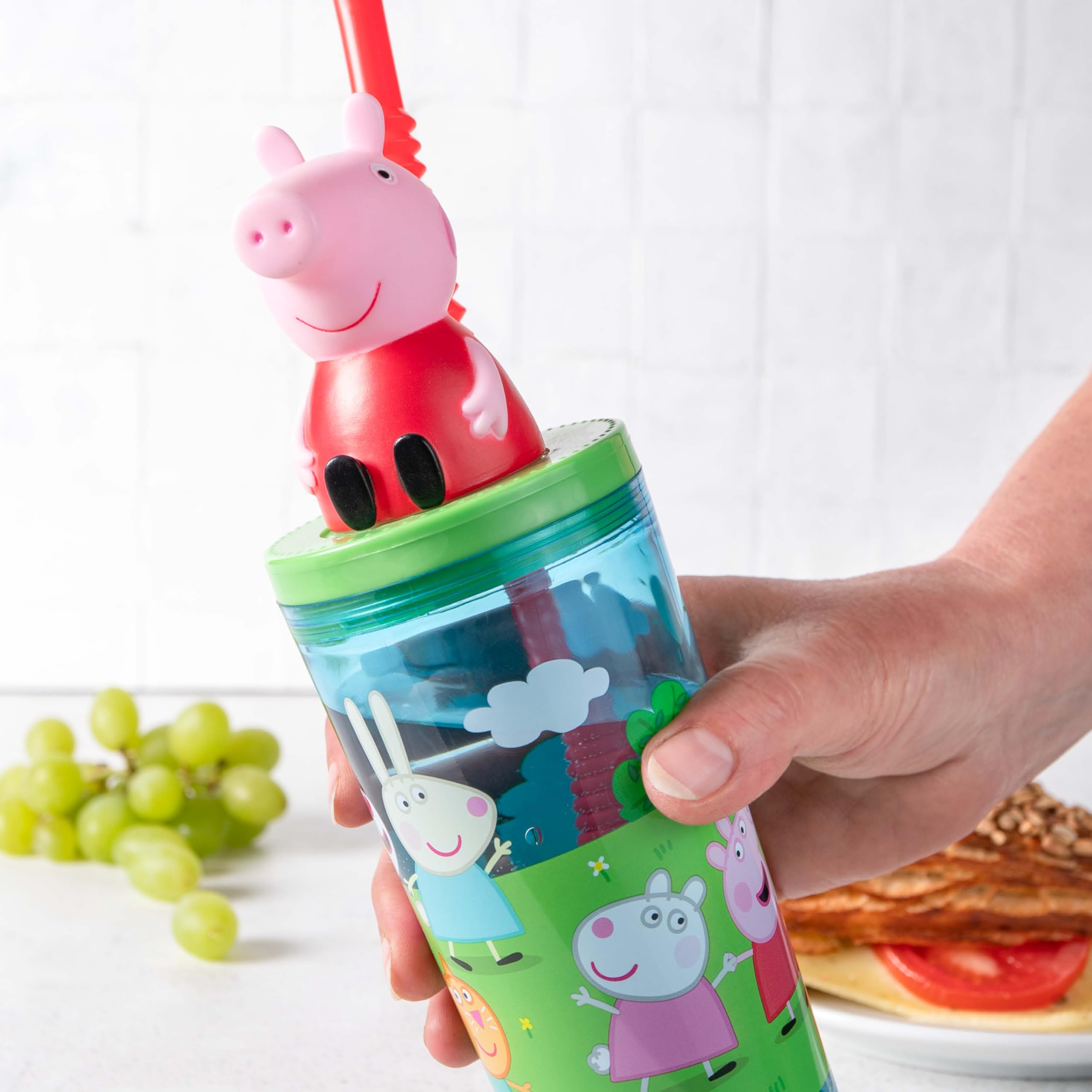 Peppa Pig 3D kubek do picia: SAN, PE, PCW, 360 ml, naklejka