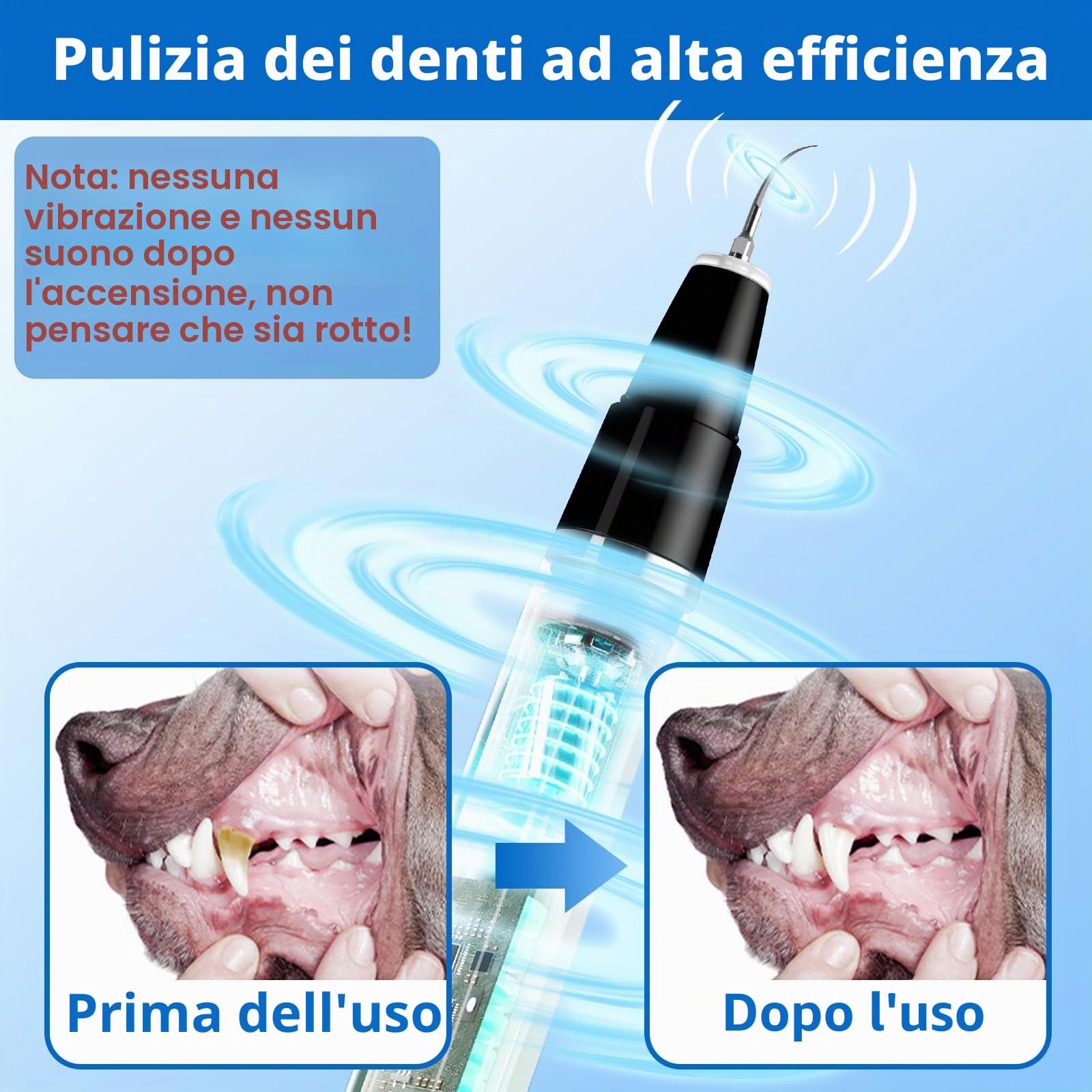 Ni-SHEN Kit per la Pulizia dei Denti per Cani