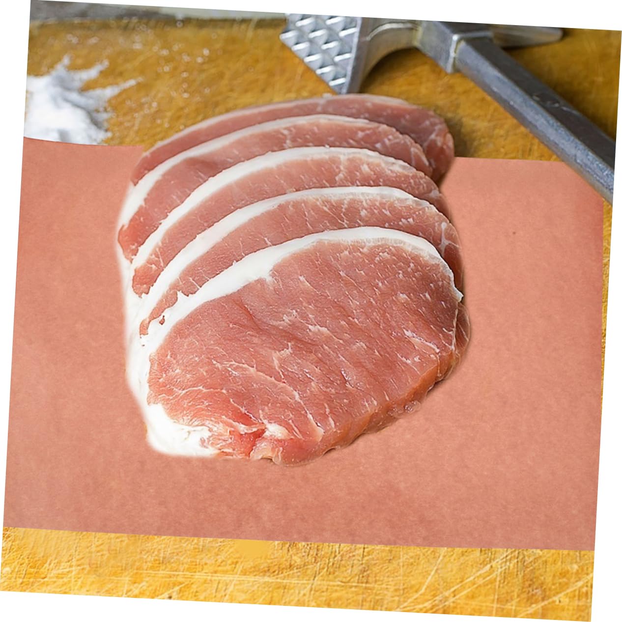 PLAFOPE Rotolo di Carta da Macellaio Rosa per Cucina, Carta da Forno Antiaderente e Resistente, per Preparare Carne e Cottura al Forno, Creativo
