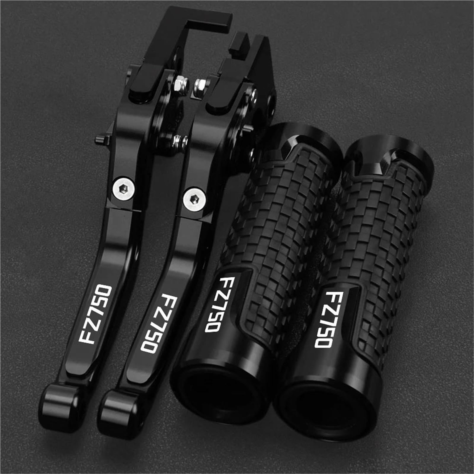 Tgvselpj Black2 Motorcycle Part Motorcycle Extendable Adjustable Clutch Brake Levers Controller Lever Handle For Y-Amaha Fz750 1985-1988(Black2)