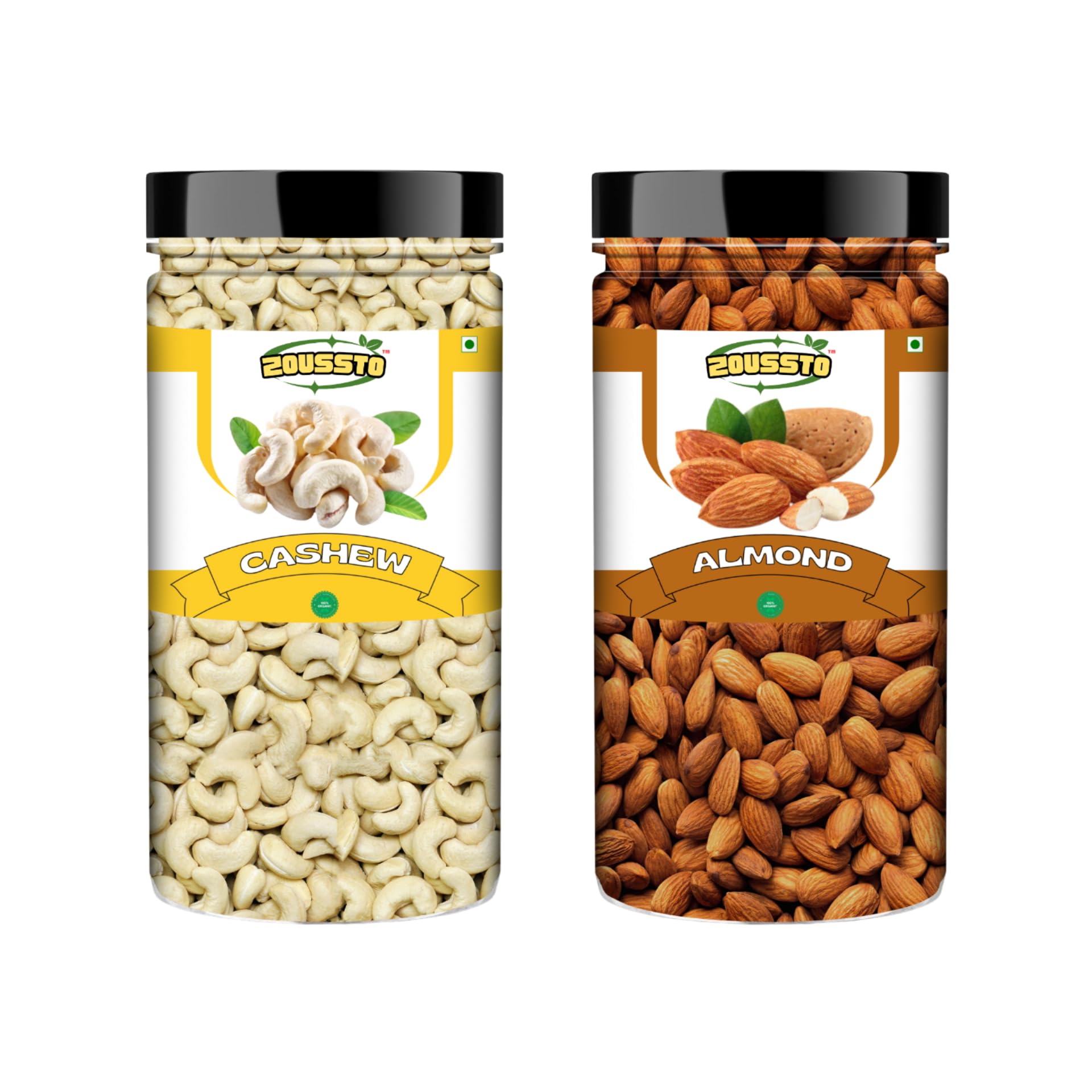 Zoussto Almond + Cashew Dry Fruits Combo 1 Kg, Immunity Badam | Delicious, Crunchy Kaju - 1kg (B0DHS8C7KZ) Amazon Price History, Amazon Price Tracker