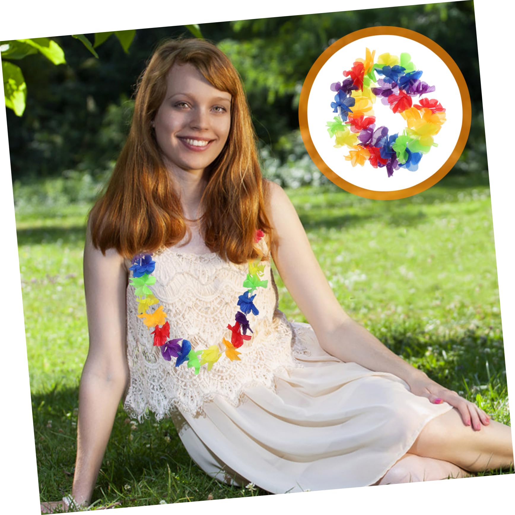 MAGICLULU 2 Series Collar De Flores Hawaianas Fiesta Hawaiana Room Decoration Decoración Fiesta Decoración De Fiesta Temático Aloha Leis Guirnaldas Hawaianas Guirnalda Luau 10 Piezas*2