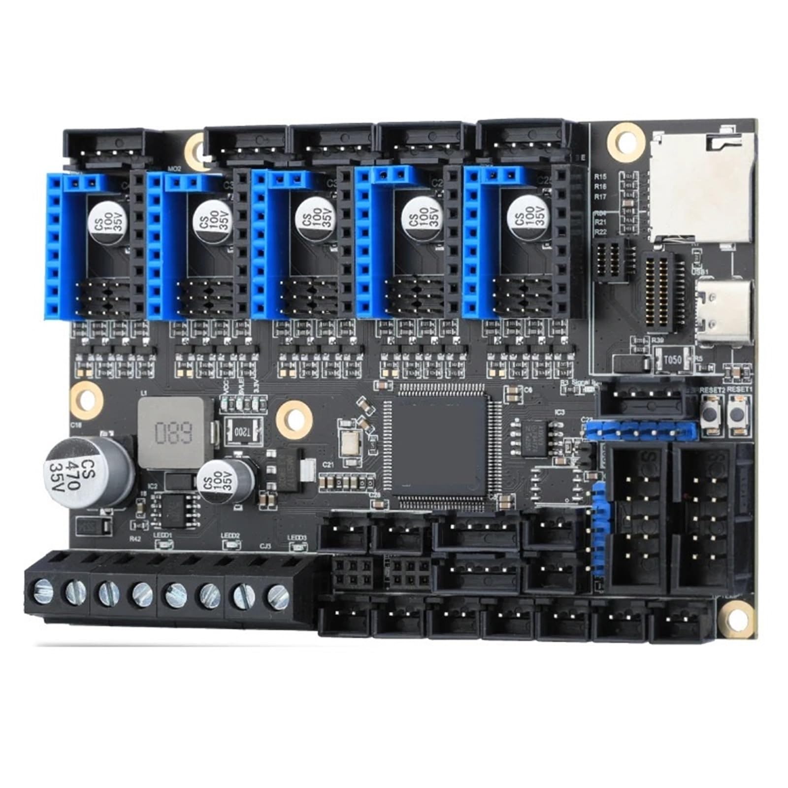 Scheda di controllo E3 V2.0 a 5 assi a 32 bit for Klipper/RRF su Ender 3/5 Pro(5Pcs Tmc2209)