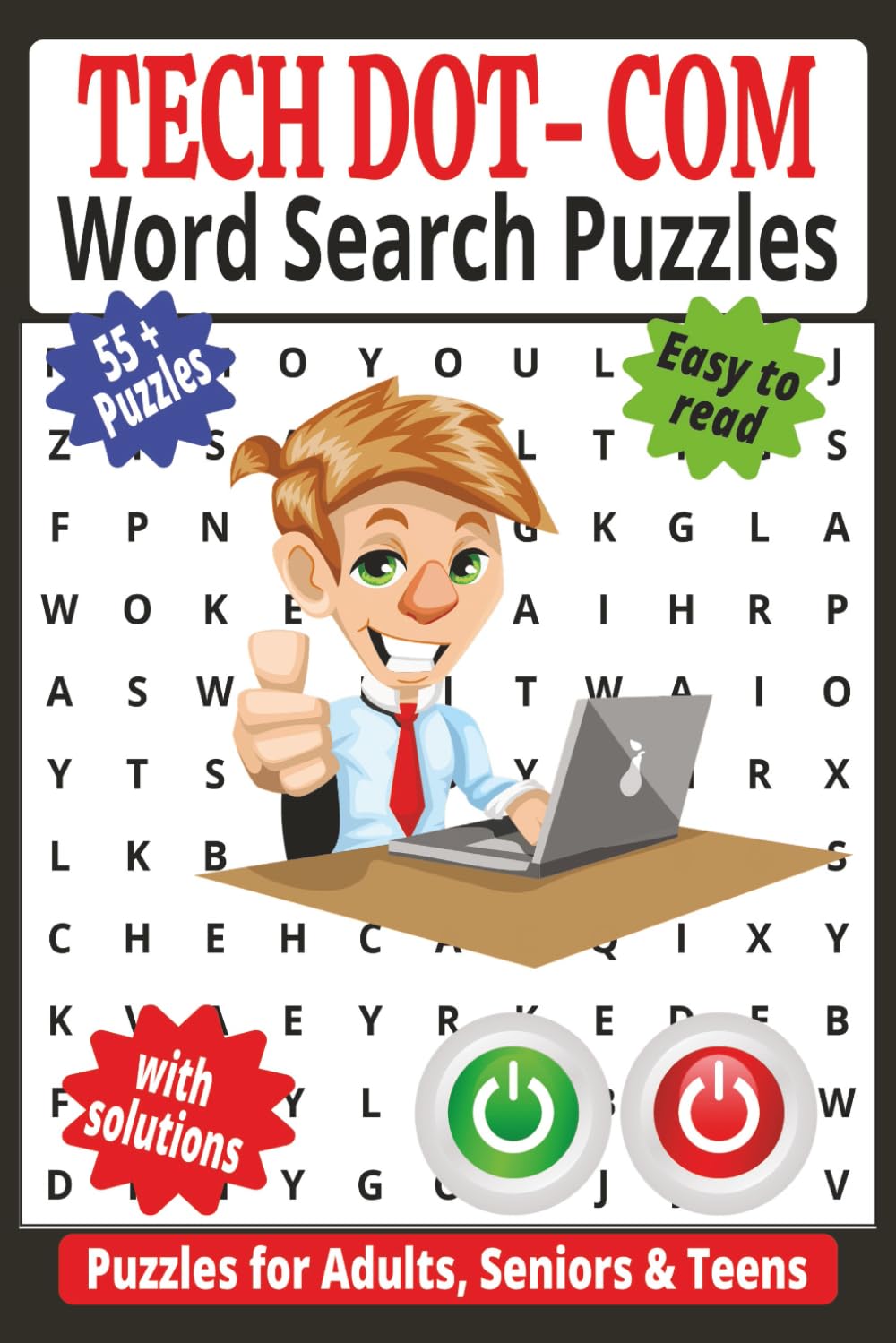 Tech Dot-Com Word Search: 60 Fun Internet Slang & Digital Lingo Puzzles with Solutions for Adults, Teens & Web Enthusiasts