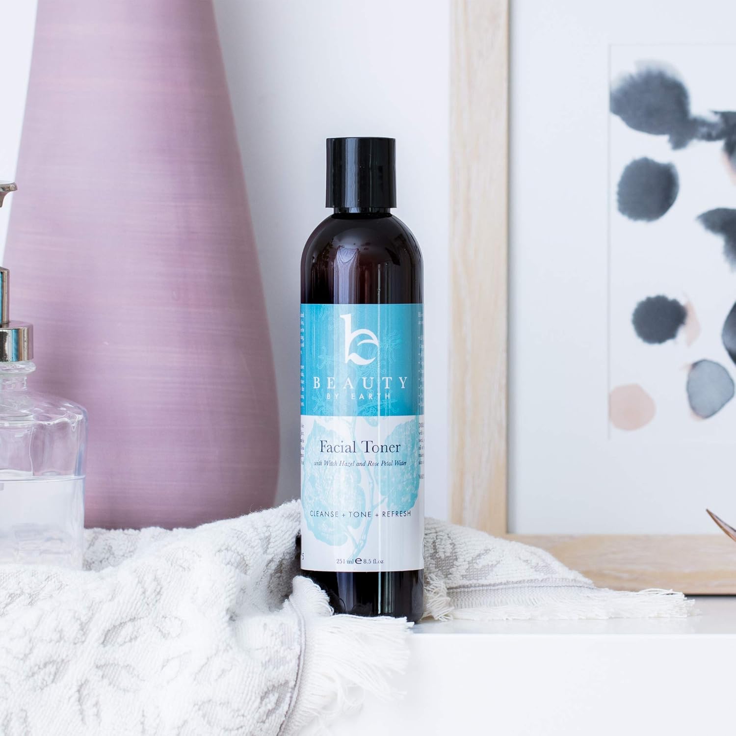 Rose Water Toner for Face - Face Toner for Women, Skin Toner Rosewater Facial Toner, Rose Toner Alcohol Free Witch Hazel Toner Astringent for Face, Agua de Rosas Rose Water for Face Hydrating Toner : Beauty & Personal Care