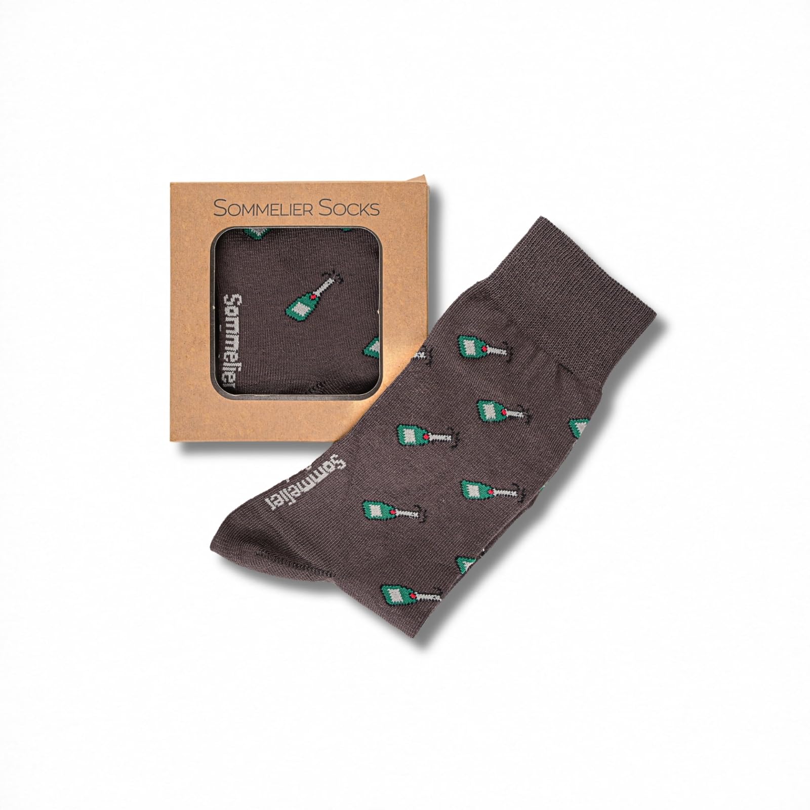 Sommelier Socks Unisex Brown - Champagne - Uk Size 7.5-11.5