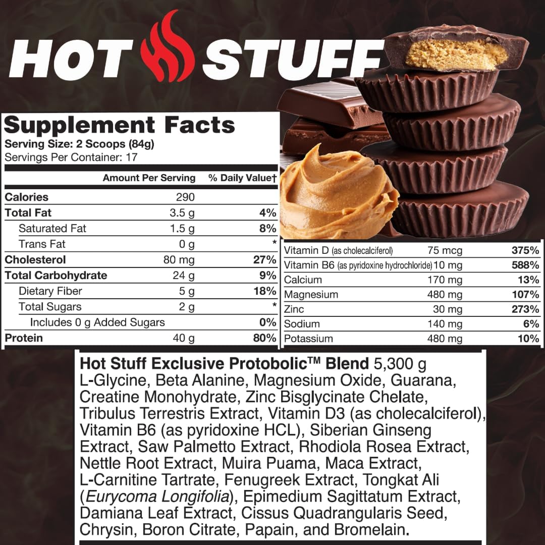 Hot Stuff Potentiating Protein 3.14 lb - Chocolate Peanut Butter.