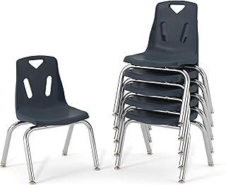 Berries Jonti-Craft 8142JC6112 Stacking Chairs with Chrome-Plated Legs, 12