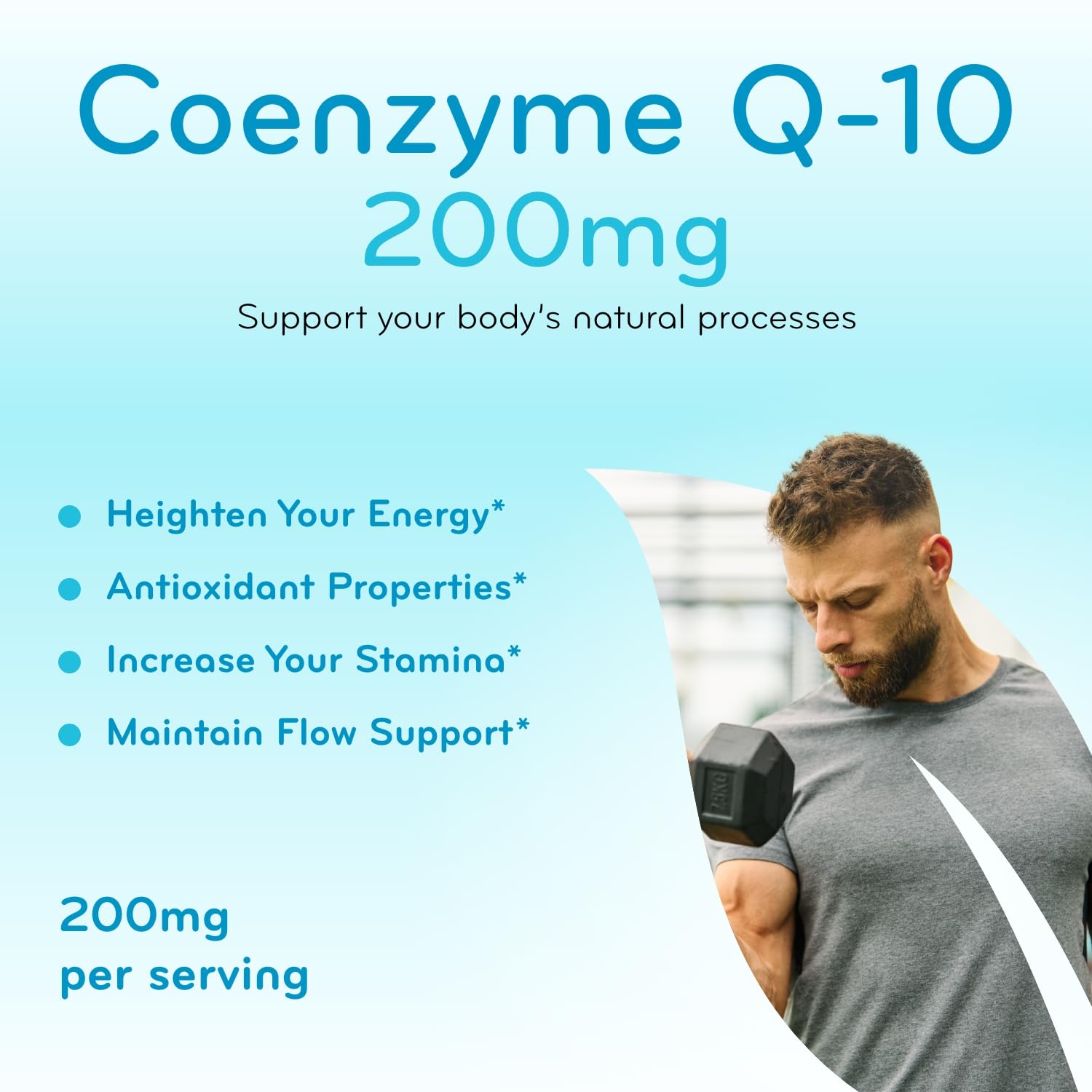 Quick Absorption CoQ10 200mg - Coenzyme Q10 200mg Potent Antioxidant for Heart Energy and Aging Support - High Stability CoQ10 Ubiquinone Capsules - Made in a cGMP US Lab (400 Servings) — Amazon image 3
