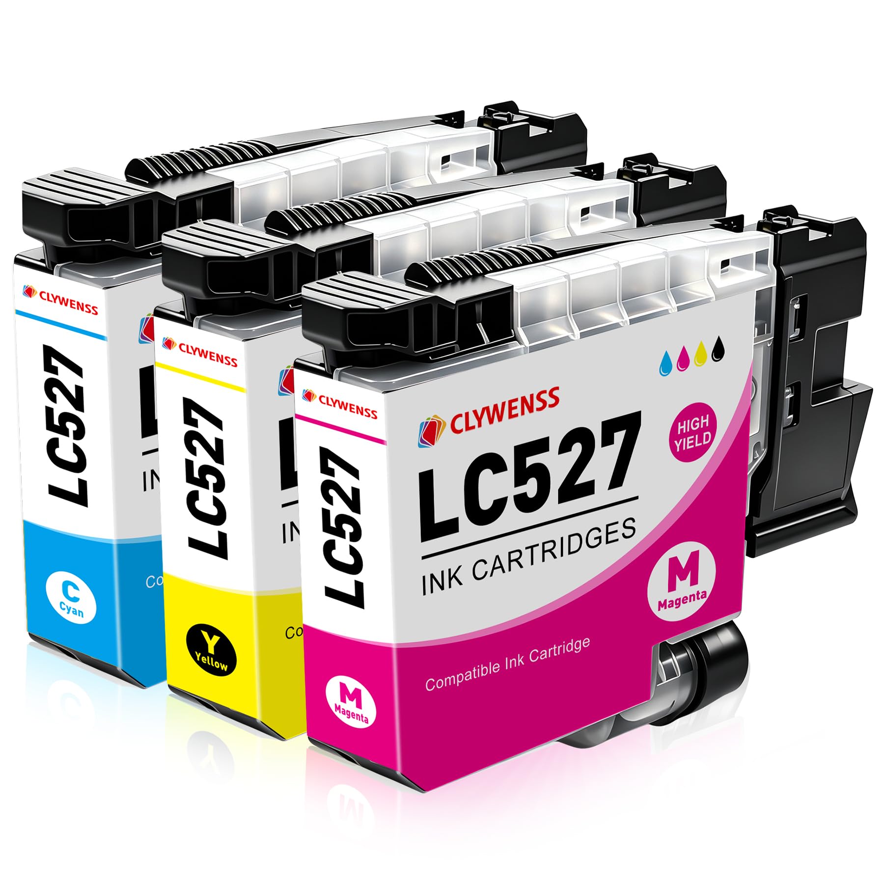 LC527 - Cartucce per stampante a colori, compatibili con Brother