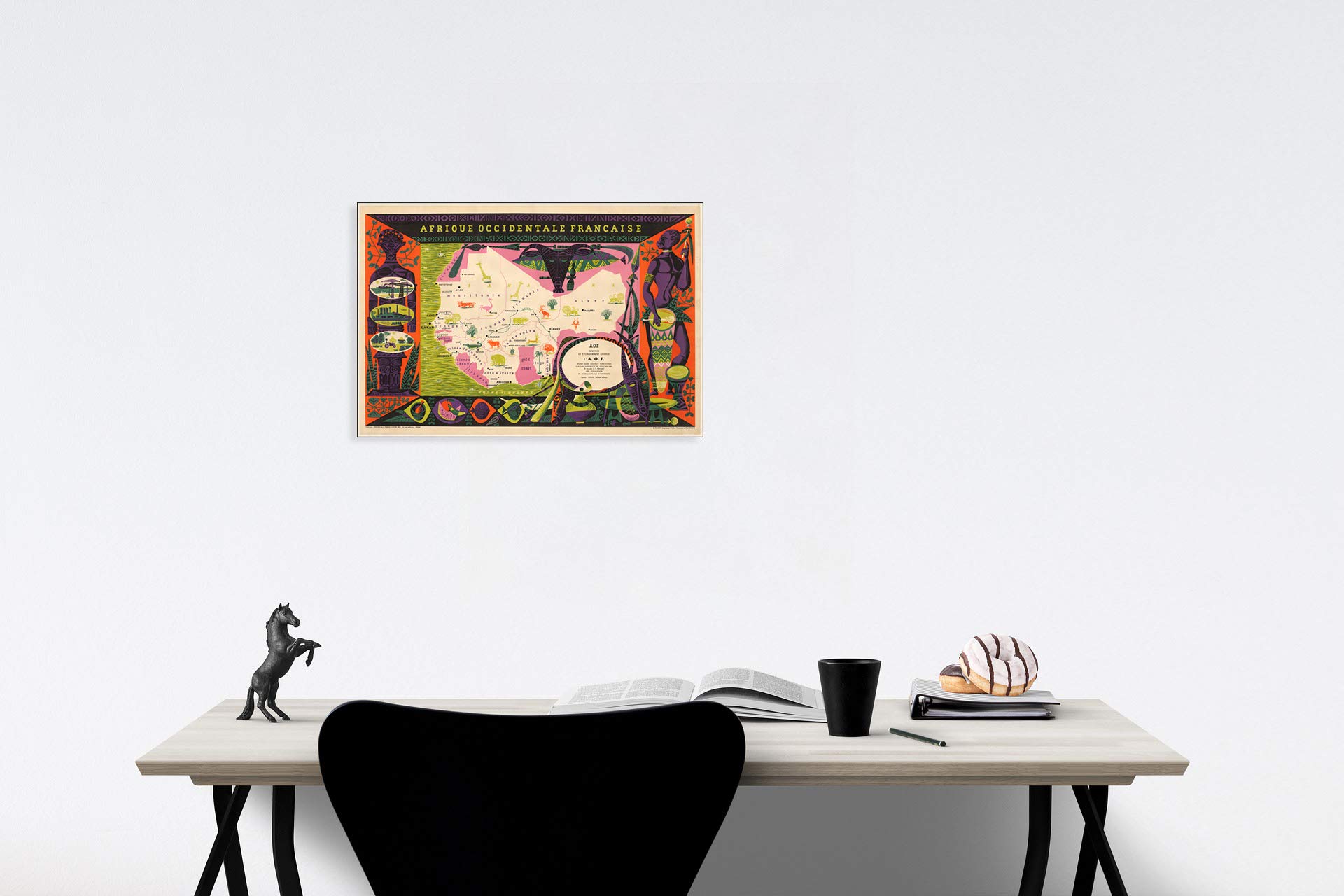 Amazon.com: Historic Map - Afrique Occidentale Francaise/Poster
