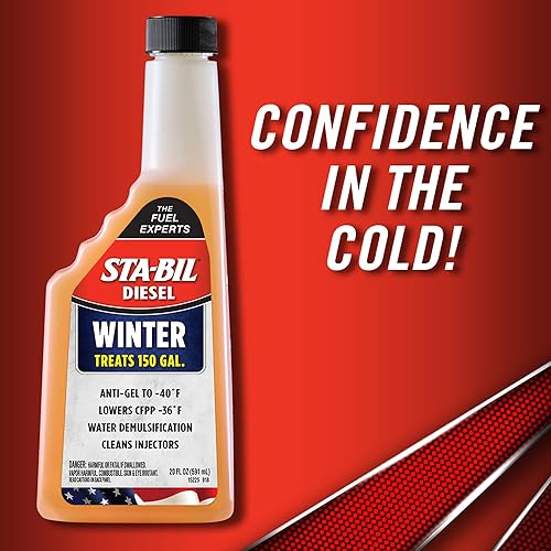 Vista 18 de STA-BIL Diesel Winter Ant-Gel - Evita la gelificación de combustible hasta -40 grados Fahrenheit - Limpia los inyectores - Trata 250 galones