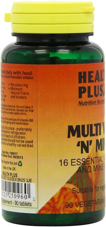 Health Plus Multi Vits 'n' Mins One-a-day Multivitamin Supplement - 90 Tablets