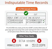 Vista 3 de Touch Free Small Business Time Clock AT-2700