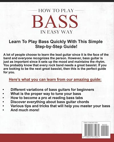 Miniatura 2 de How to Play Bass in Easy Way Learn How to Play Bass in Easy Way by this Complete beginners Illustrated Guide!Basics, Features, Easy Instructions