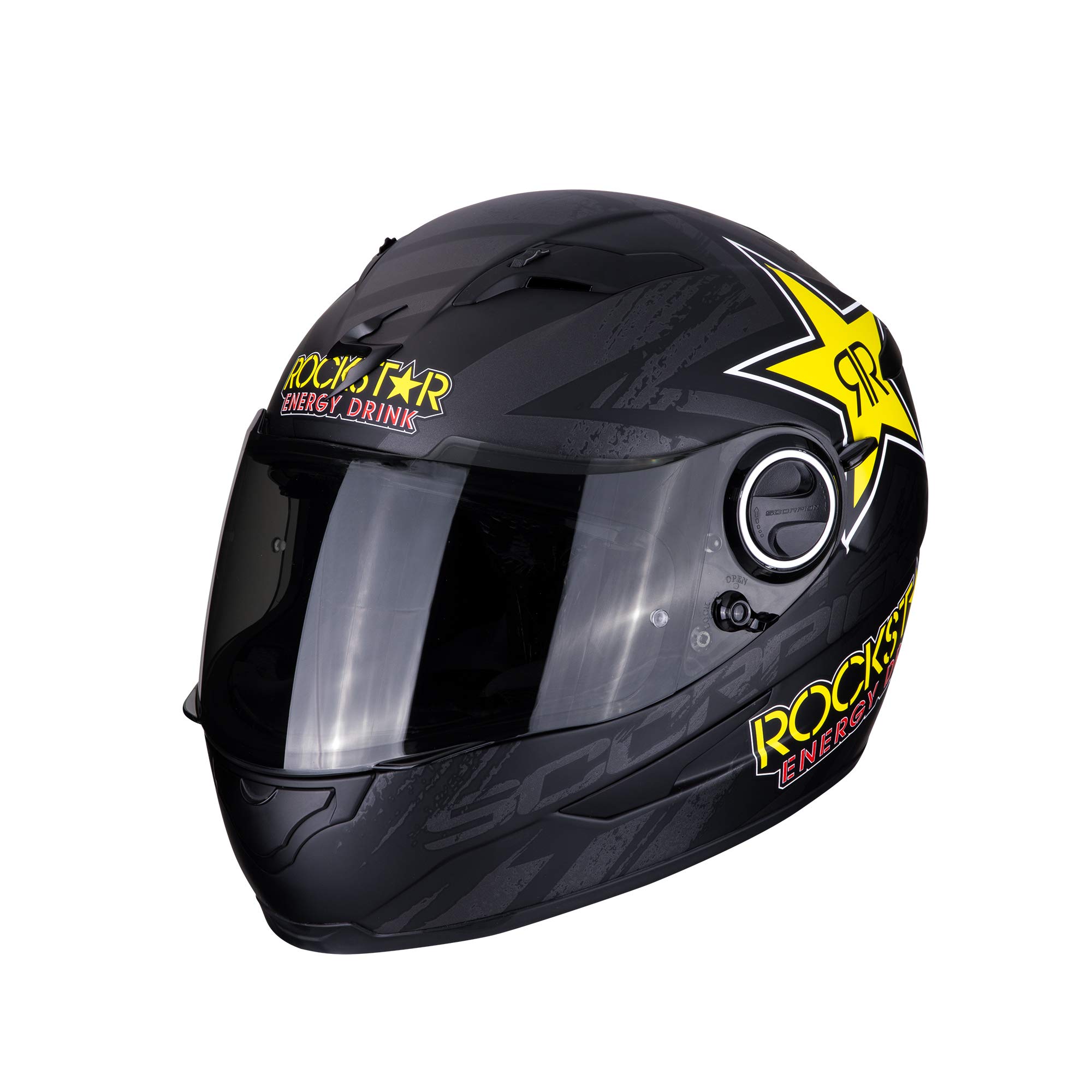 Scorpion EXO-490 Rockstar Matte Black-Yellow-Red XS : Amazon.com